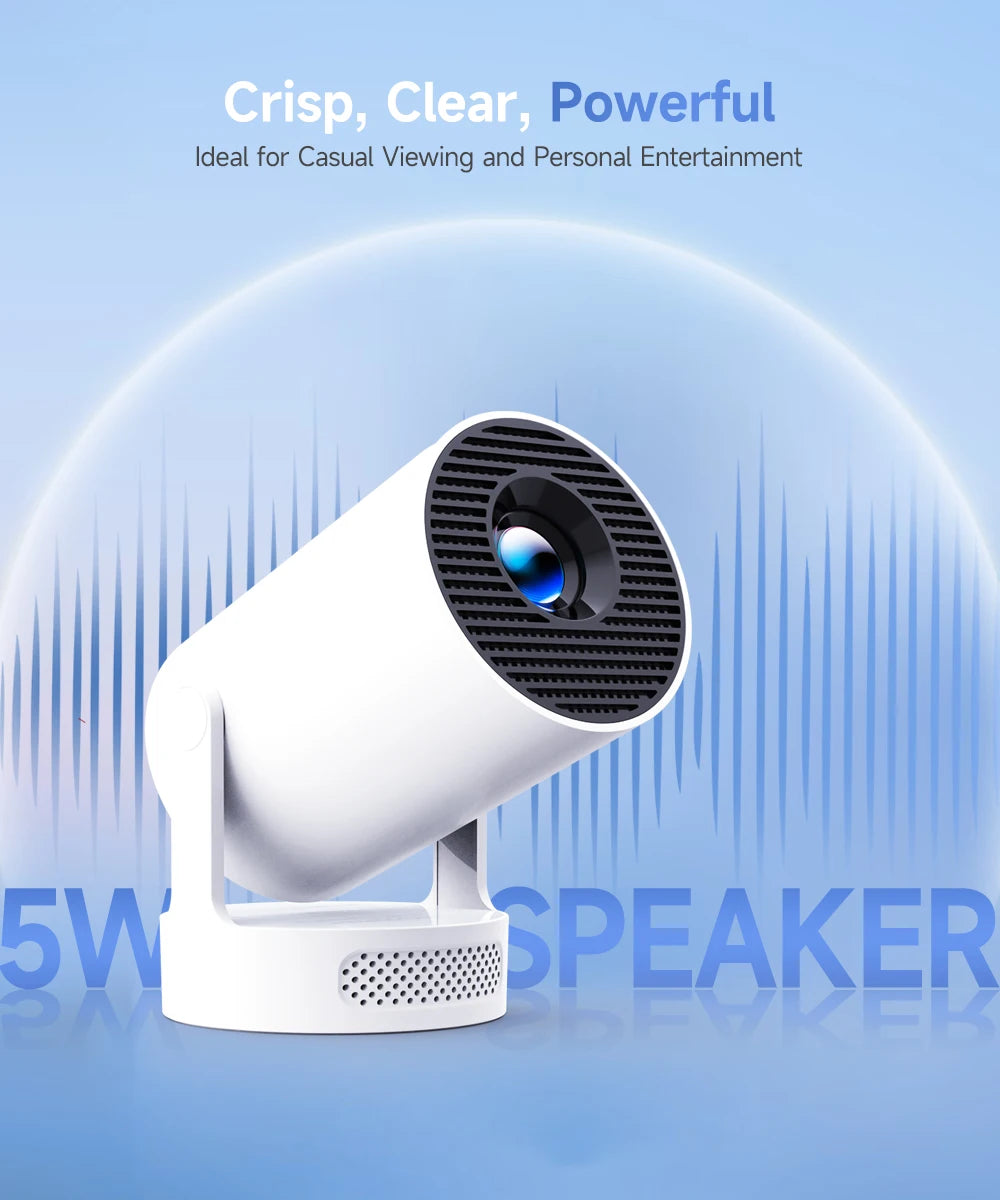 Proyector Portátil Magcubic HY300 Pro+ 8K con Android 14, Wi-Fi 6, Bluetooth 5.4 y Altavoz Hi-Fi de 5W